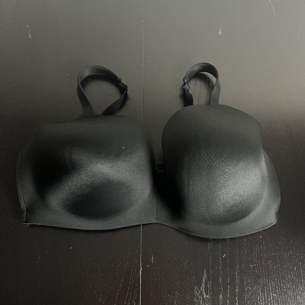 CACIQUE Plus Size 44G Lightly Lined No-Wire T-Shirt Bra Solid Black